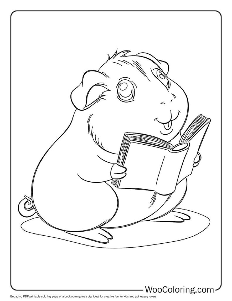 100 Guinea Pig coloring pages Free PDF To Print - 68