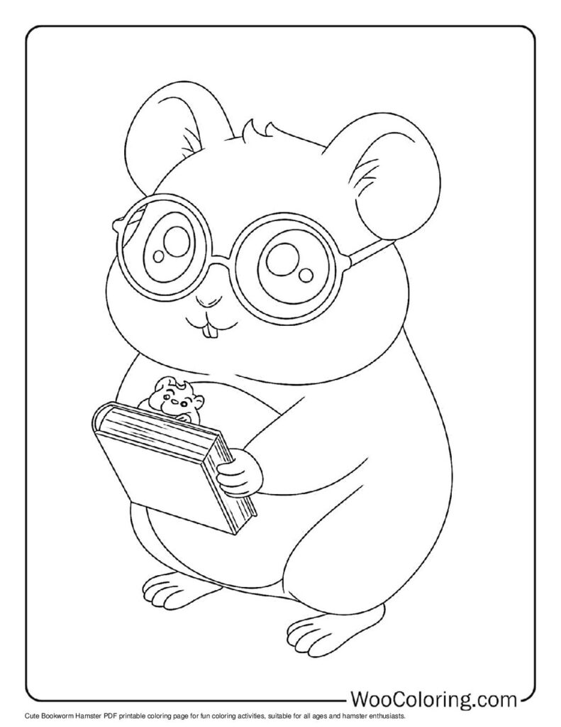 100  Hamster coloring pages  Free PDF To Print  - 18