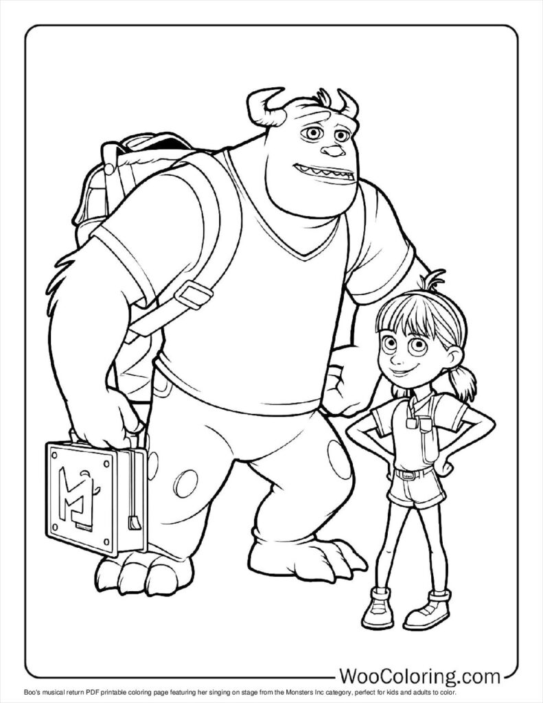 Boo’s musical return Coloring Page For Kids