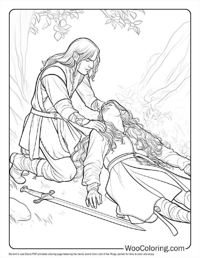 100  Lord Of The Rings coloring pages  Free PDF To Print  - 82