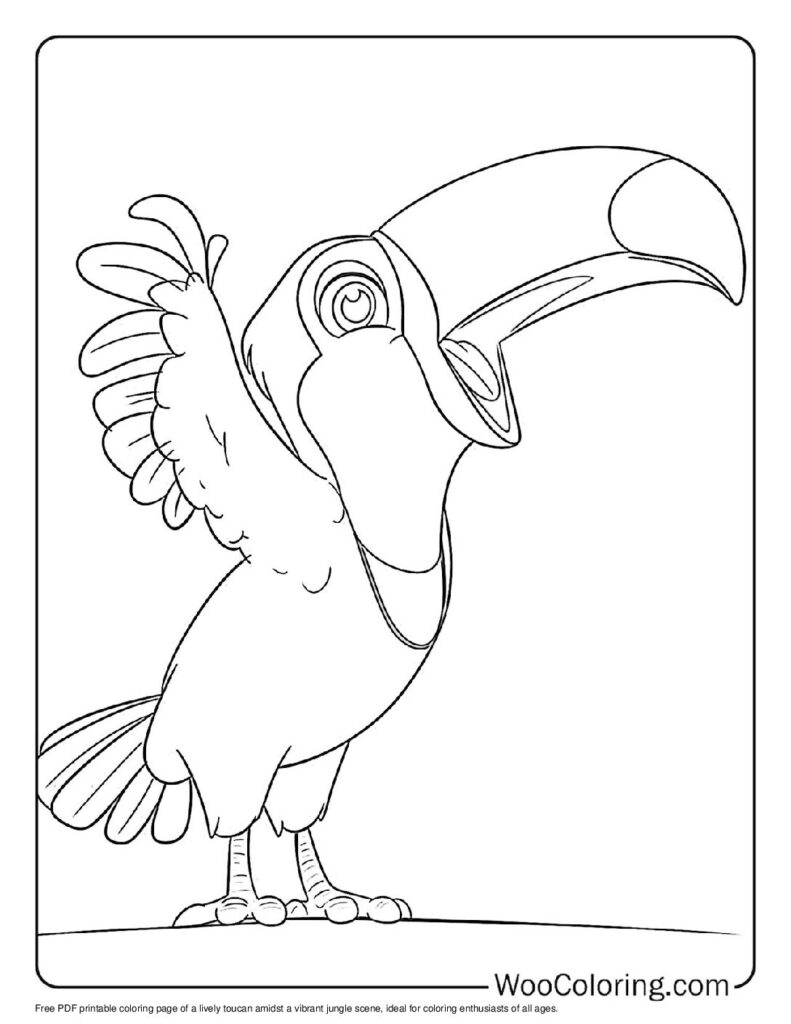 100 Toucan coloring pages Free PDF To Print - 92