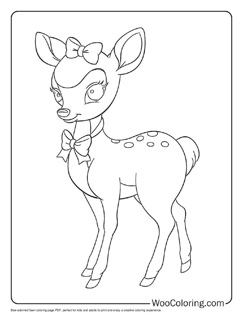 100  Deer coloring pages  Free PDF To Print  - 10
