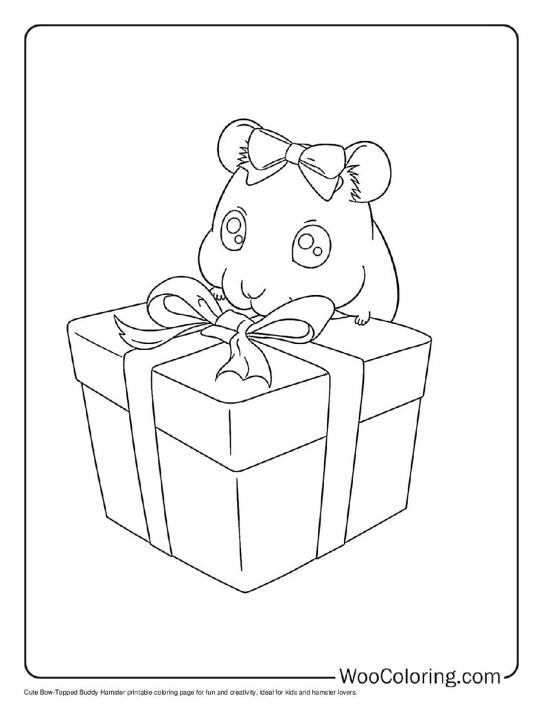100  Hamster coloring pages  Free PDF To Print  - 21