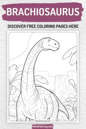 Brachiosaurus coloring pages designs for kids