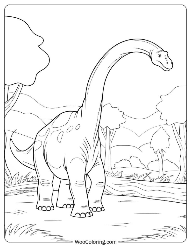 Brachiosaurus Grazing