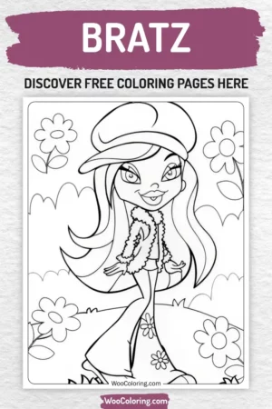 Bratz coloring pages designs for kids