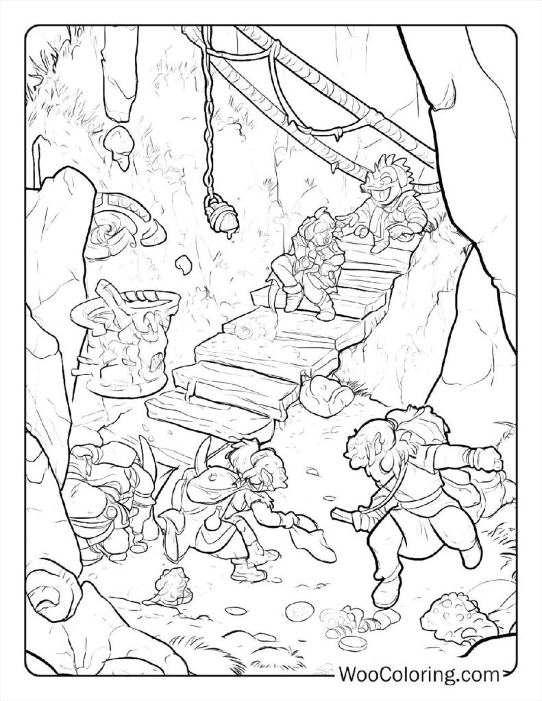 100 Dungeons Dragons coloring pages Free PDF To Print - 99