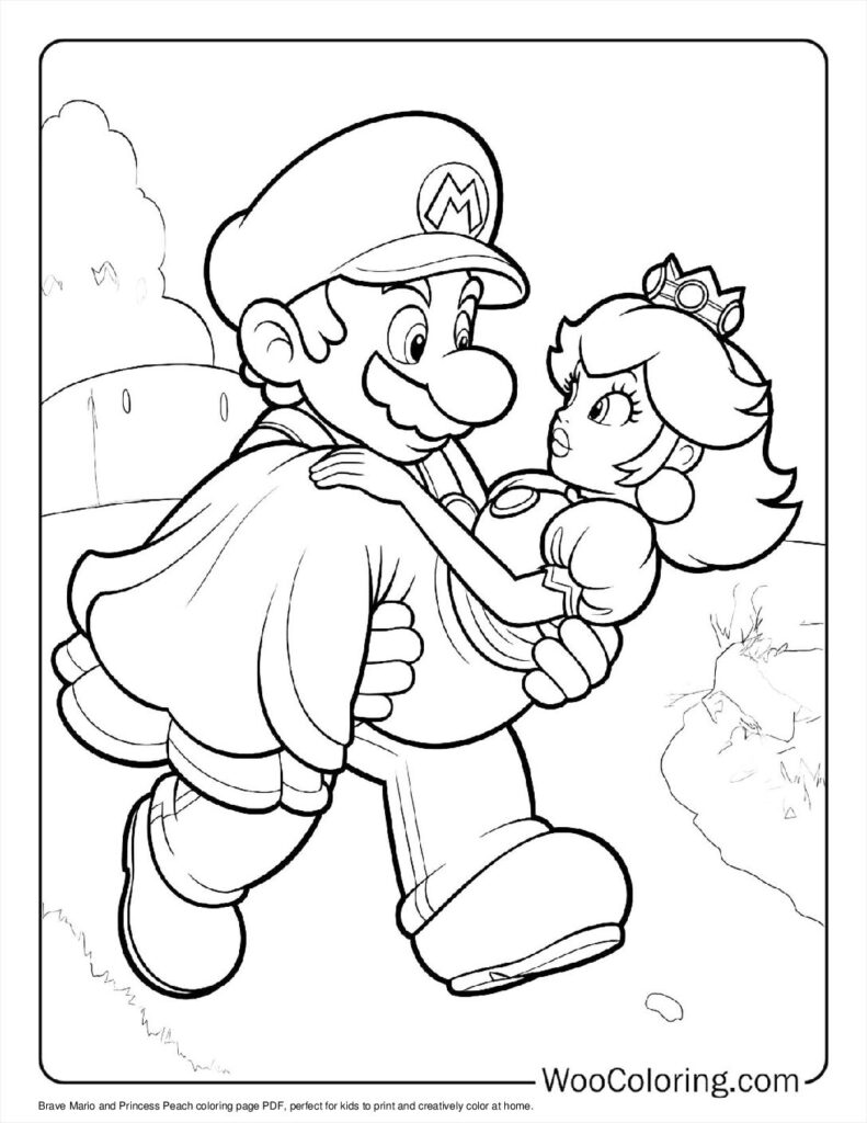 Brave Mario & Princess Peach