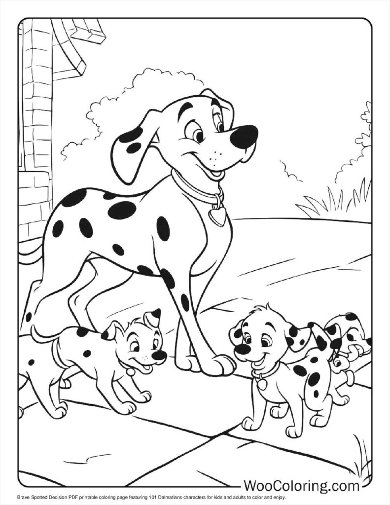 Brave Spotted Decision Coloring Page For Kids