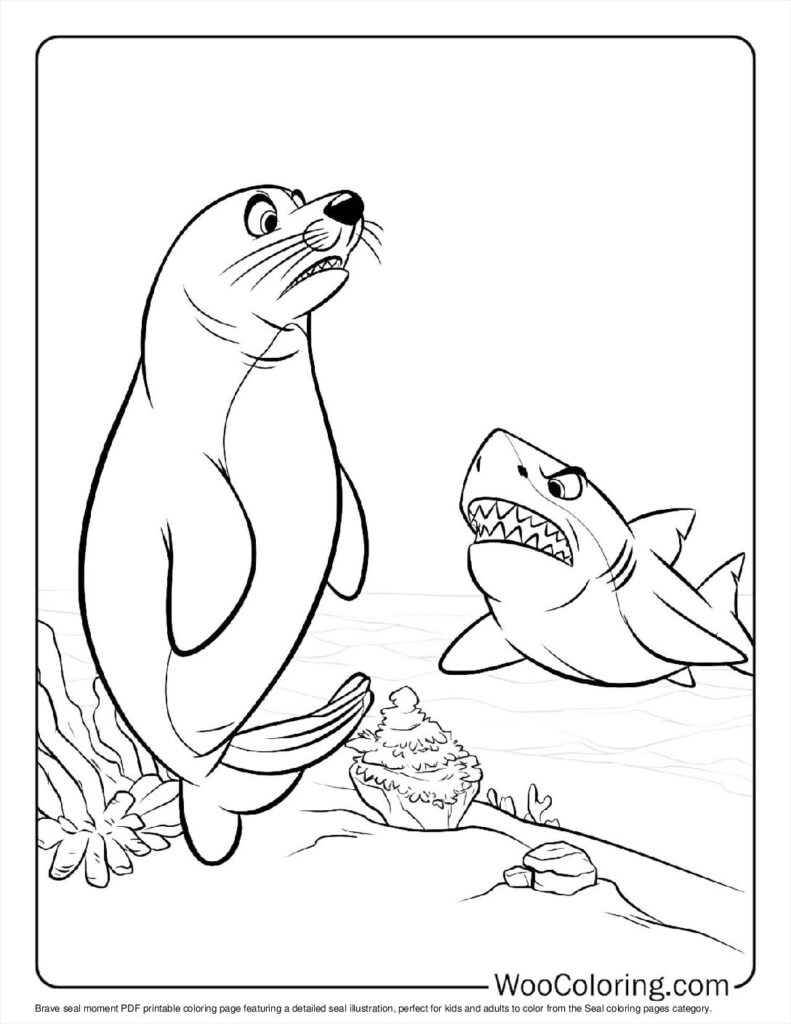100  Seal coloring pages  Free PDF To Print  - 56