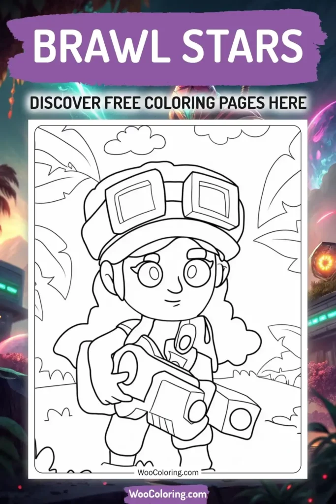 Brawl Stars coloring pages designs from video game