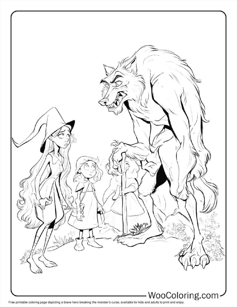 100  Werewolf coloring pages  Free PDF To Print  - 32