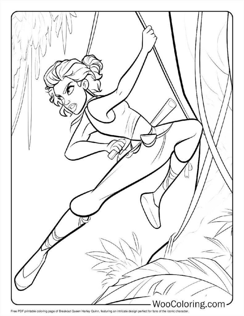 Breakout Queen Harley To Color
