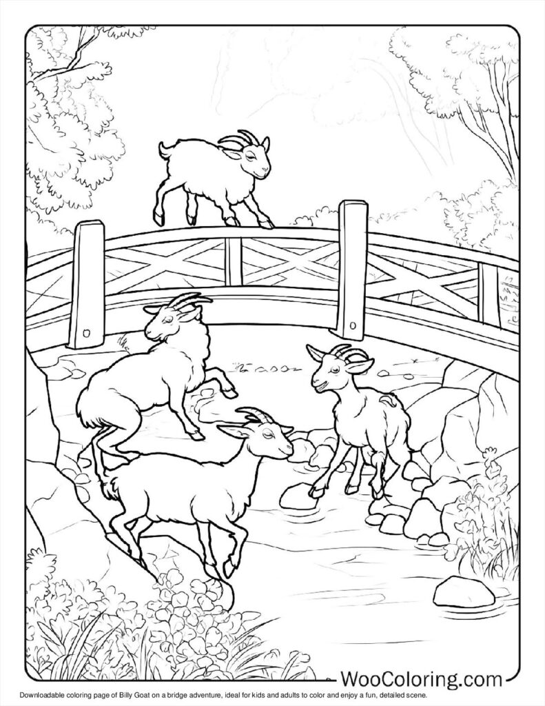 100  Goat coloring pages  Free PDF To Print  - 31