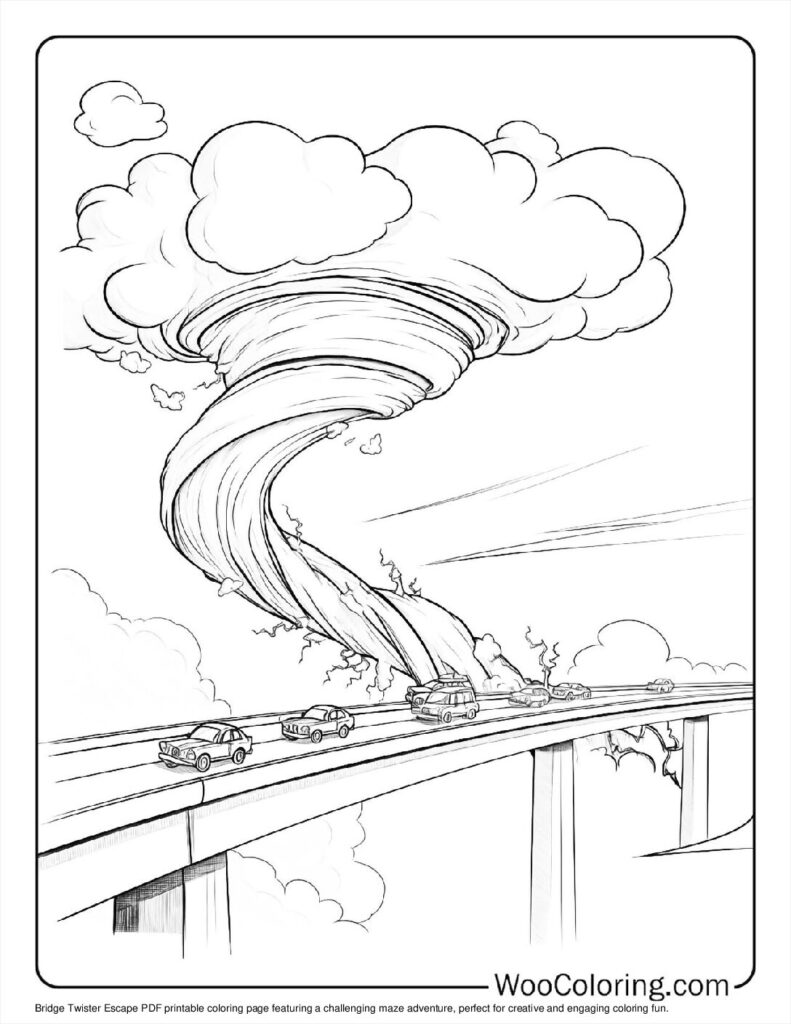 100  Tornado coloring pages  Free PDF To Print  - 56