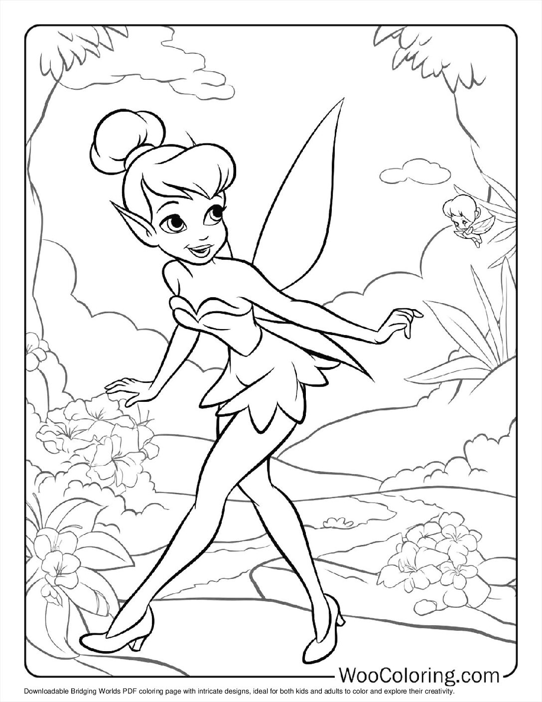 Tinker Bill Color 100+ Tinker Bell coloring pages (Free PDF To Print) | Woo Coloring