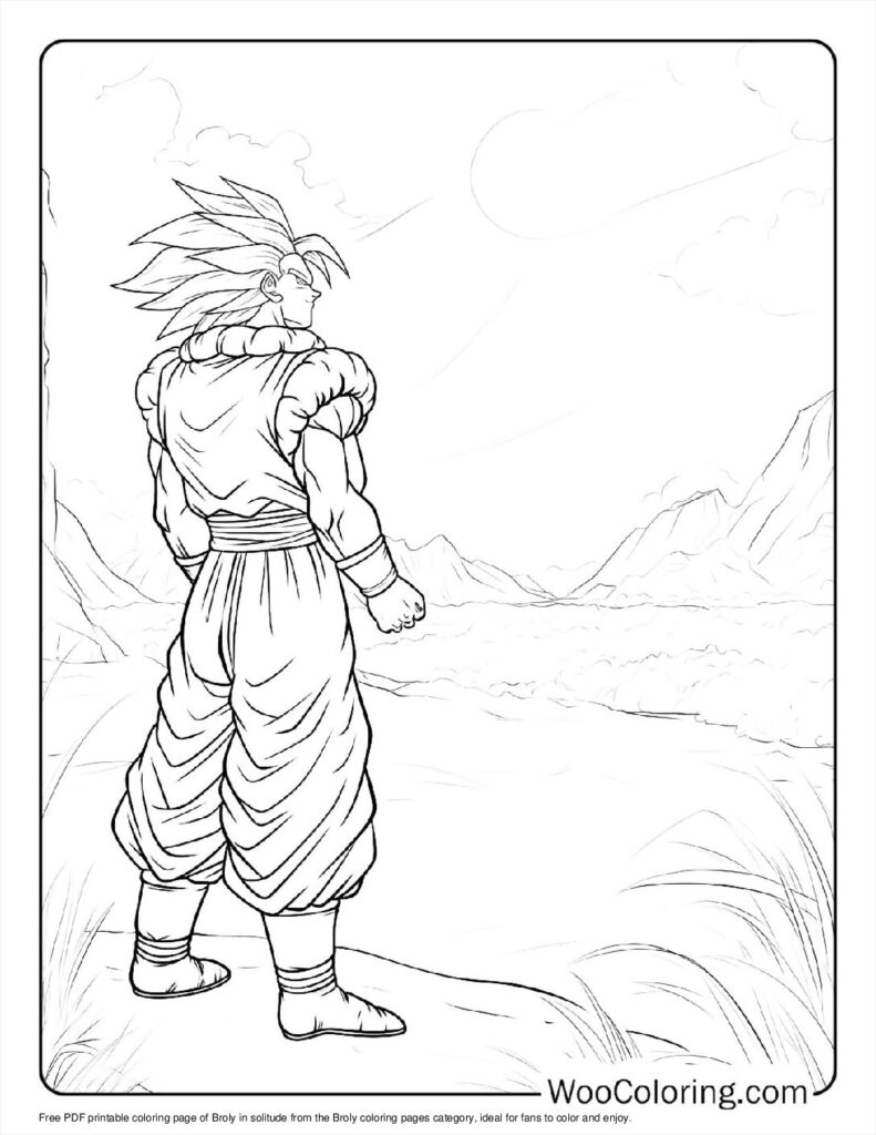 100  Broly coloring pages  Free PDF To Print  - 15