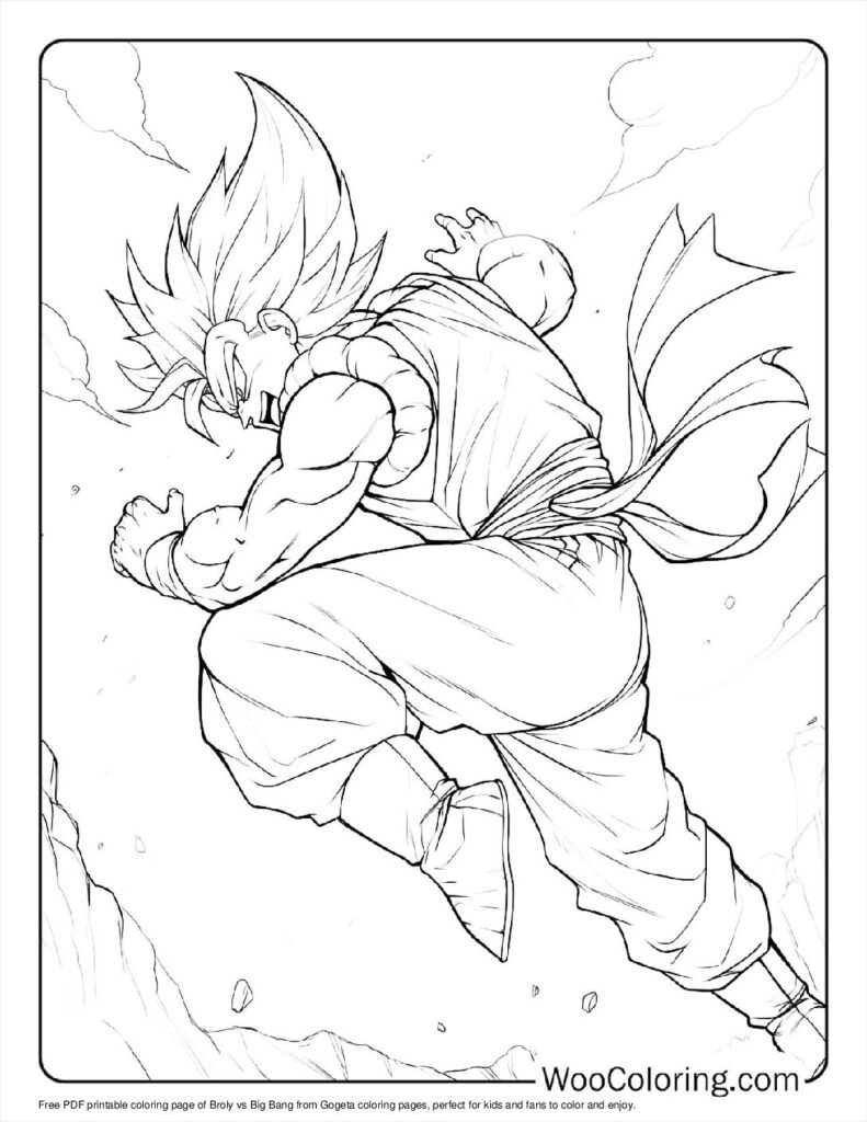 100  Gogeta coloring pages  Free PDF To Print  - 73