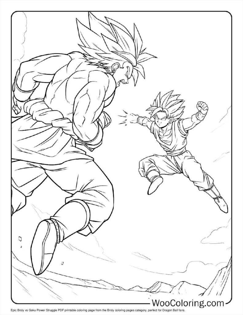 100  Broly coloring pages  Free PDF To Print  - 77