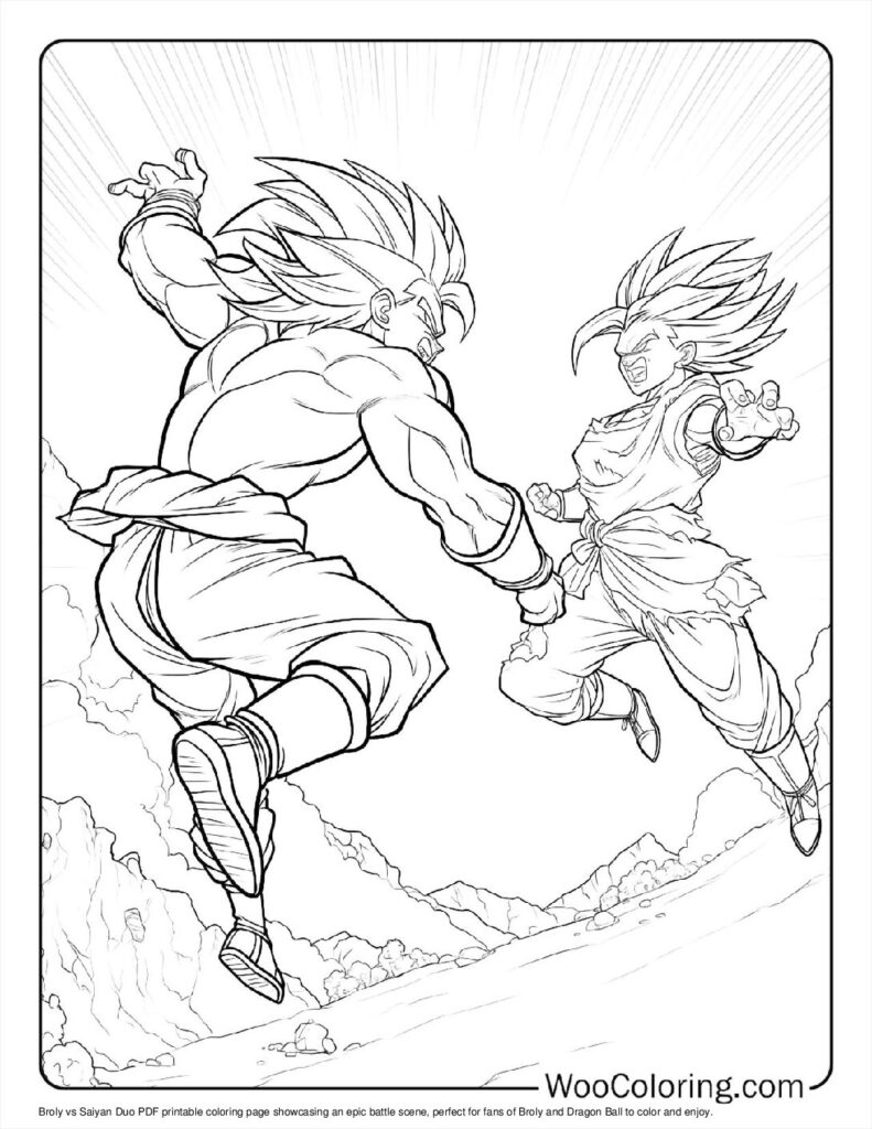 100  Broly coloring pages  Free PDF To Print  - 17