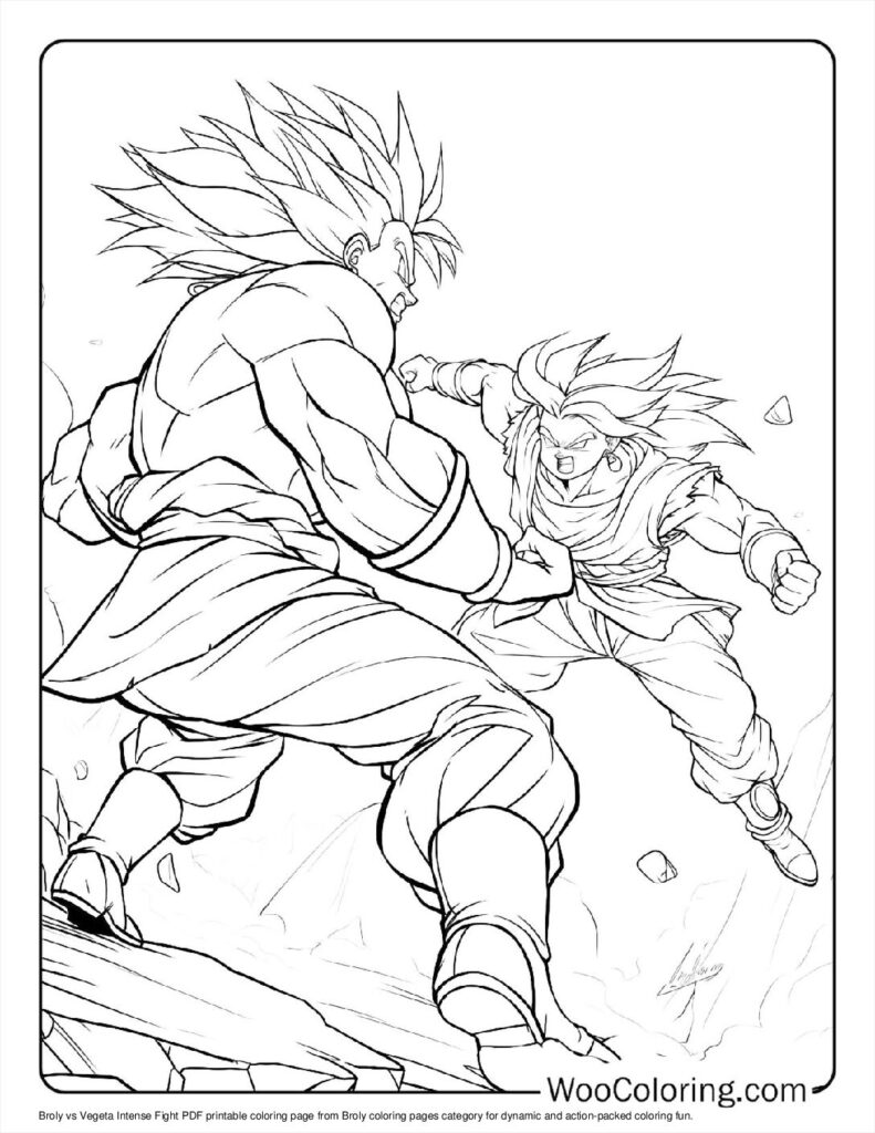 100  Broly coloring pages  Free PDF To Print  - 83