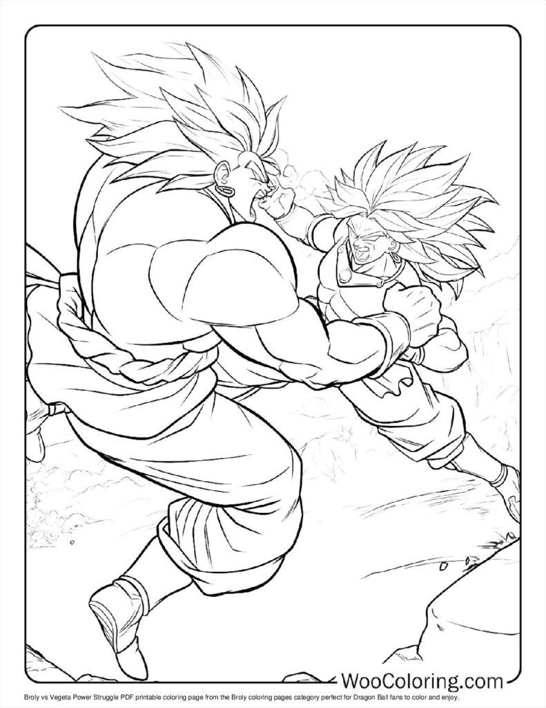 100  Broly coloring pages  Free PDF To Print  - 91
