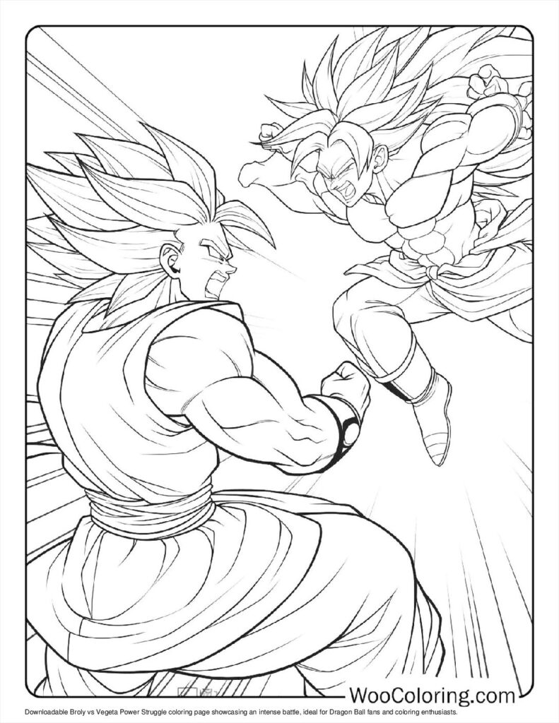 100  Broly coloring pages  Free PDF To Print  - 35