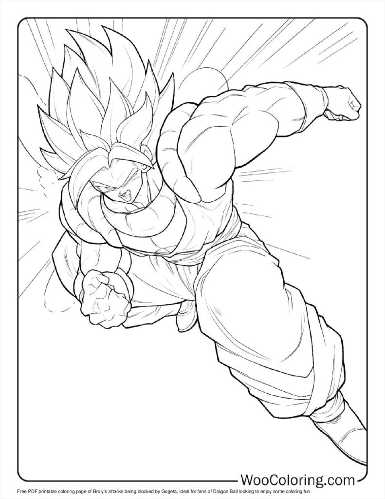 100  Gogeta coloring pages  Free PDF To Print  - 90