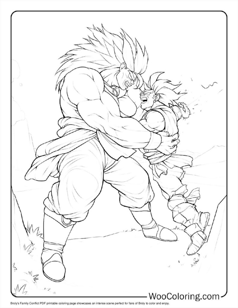 100  Broly coloring pages  Free PDF To Print  - 97