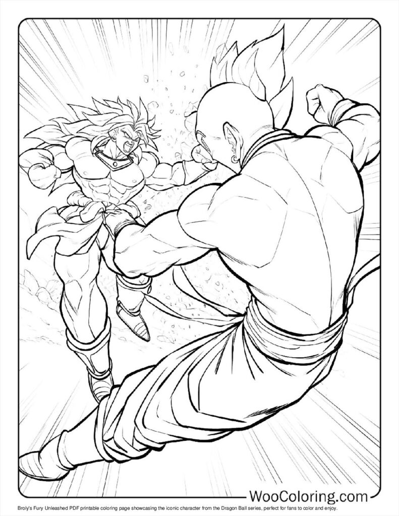 100  Broly coloring pages  Free PDF To Print  - 91