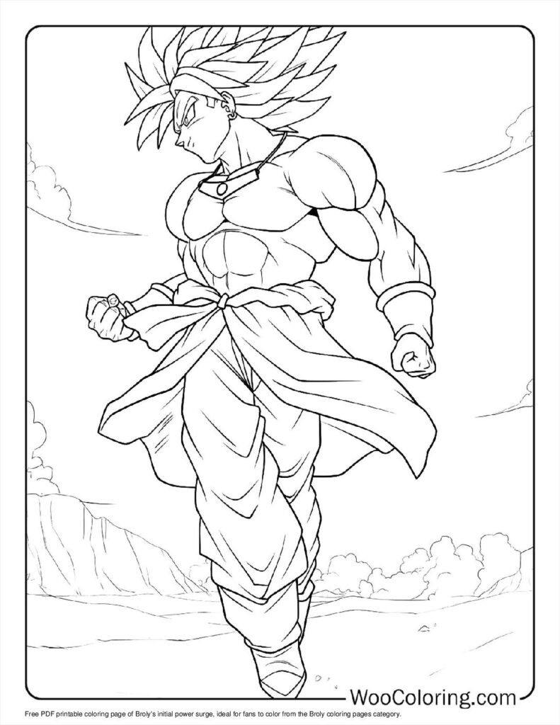 100  Broly coloring pages  Free PDF To Print  - 63