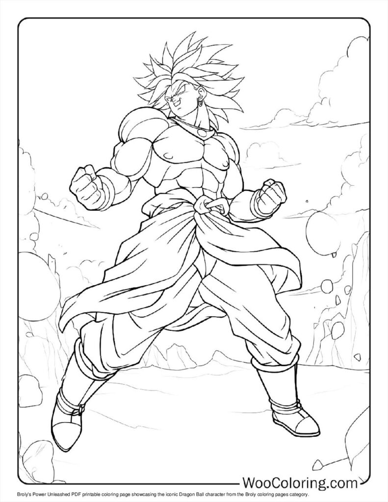 100  Broly coloring pages  Free PDF To Print  - 26
