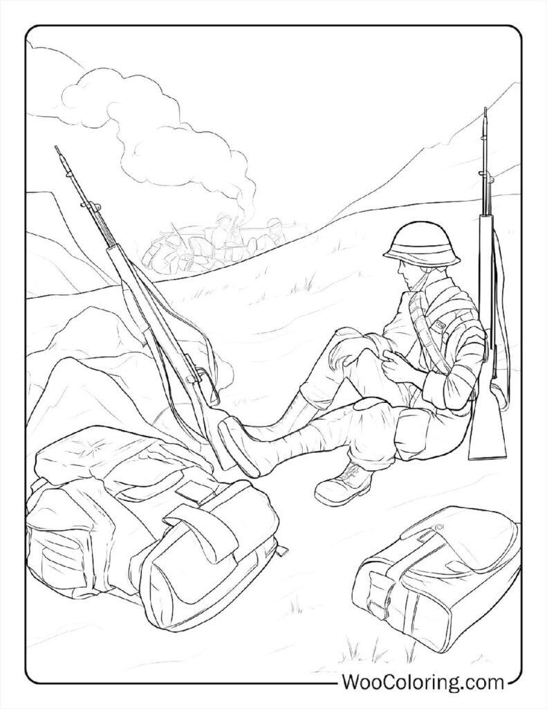 Brother in Arms Coloring Page