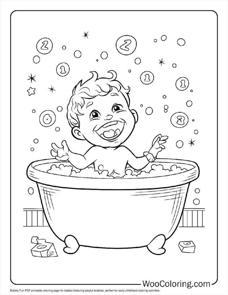 100  Baby coloring pages  Free PDF To Print  - 46