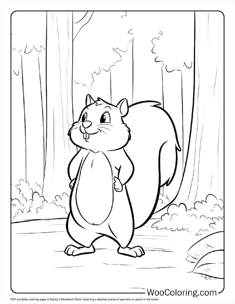 100  Squirrel coloring pages  Free PDF To Print  - 92