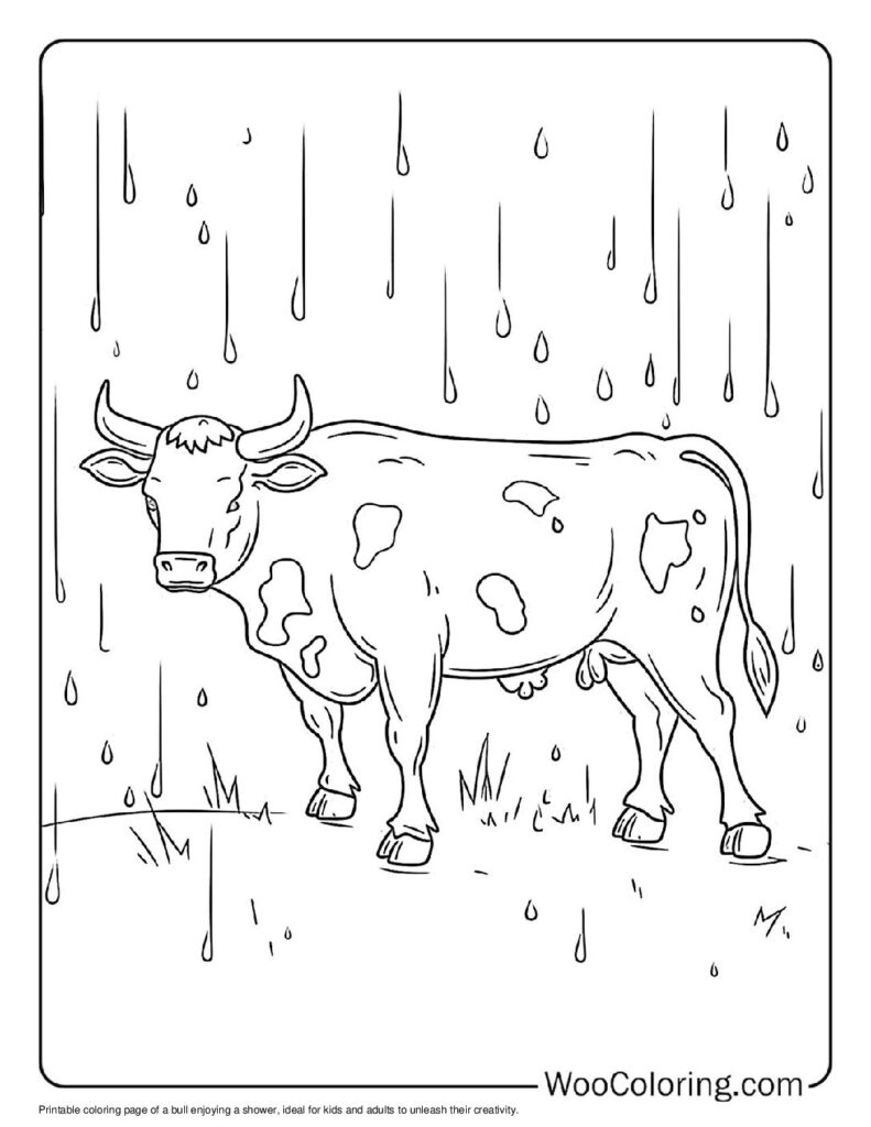 100  Bull coloring pages  Free PDF To Print  - 5