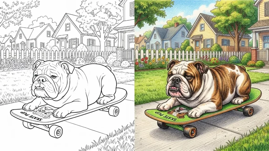 Bulldog Coloring Pages