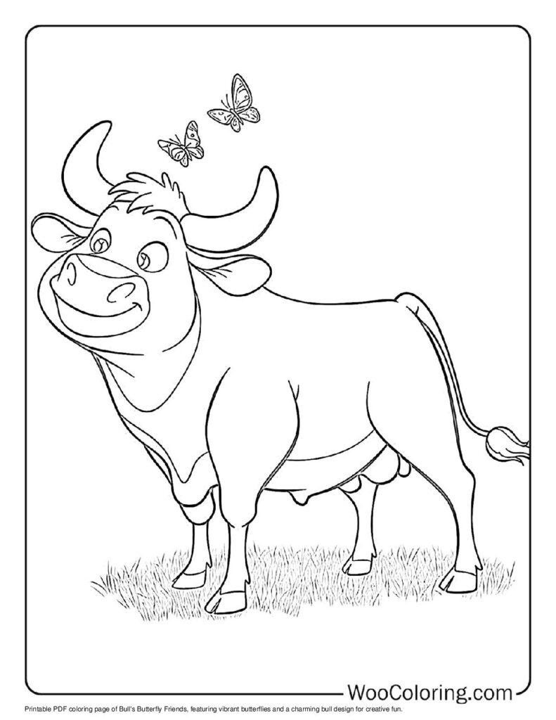 100  Bull coloring pages  Free PDF To Print  - 36