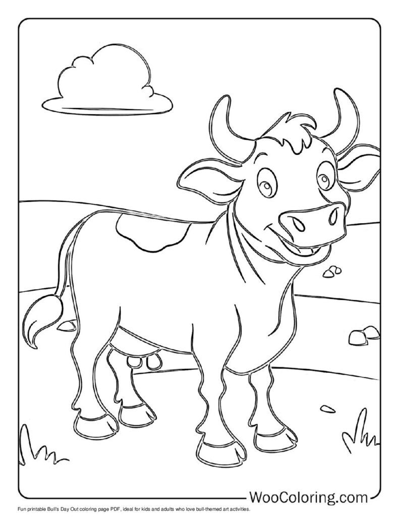 100  Bull coloring pages  Free PDF To Print  - 12