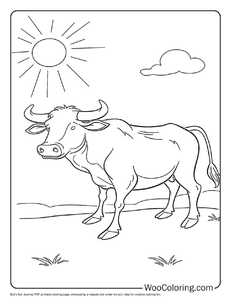 100  Bull coloring pages  Free PDF To Print  - 66