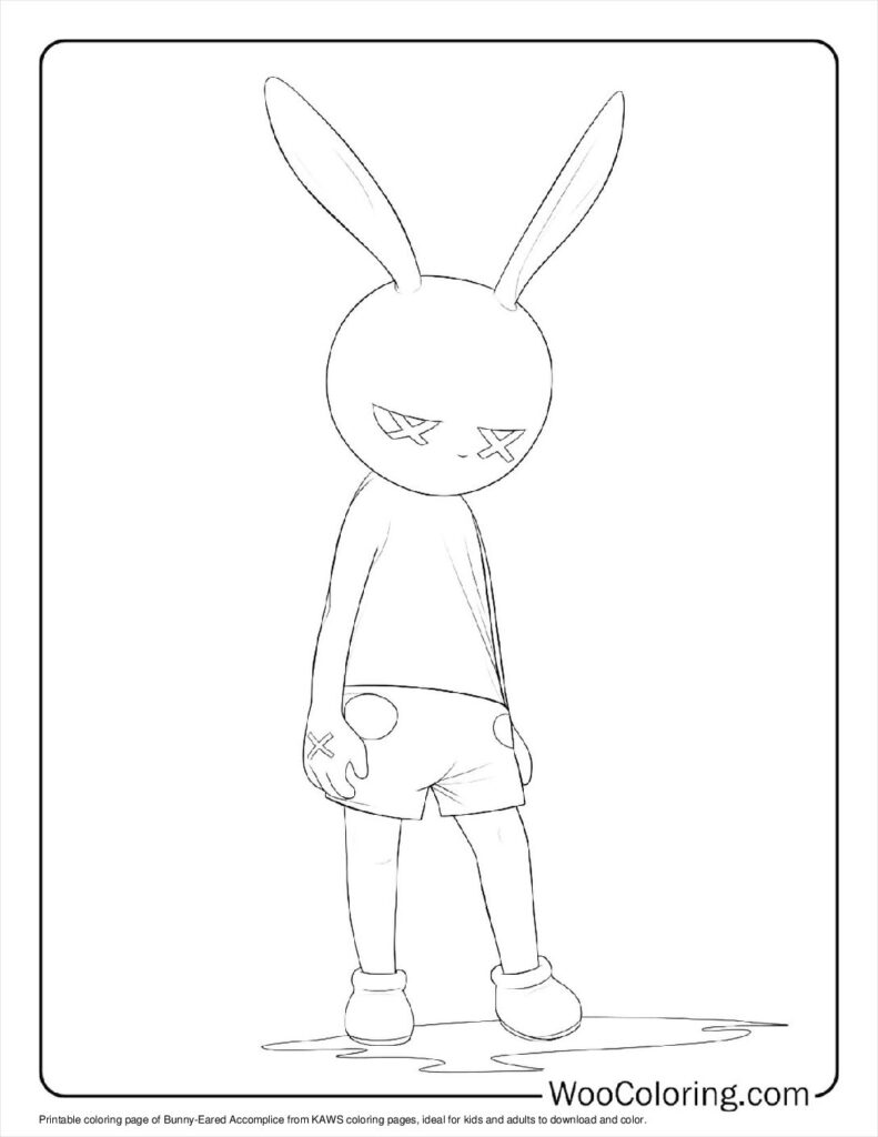100  KAWS coloring pages  Free PDF To Print  - 66