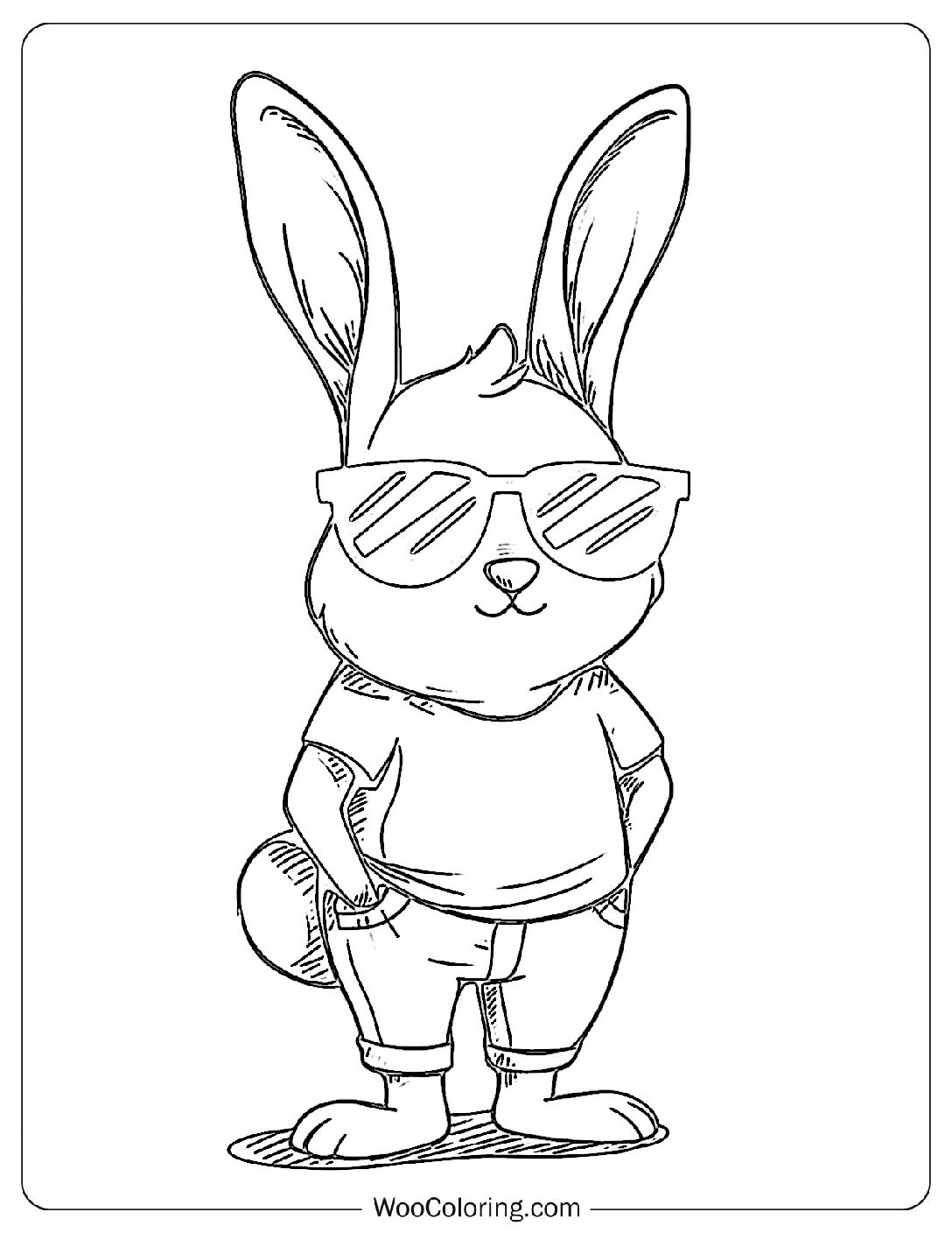 100+ Rabbit coloring pages (Free PDF To Print) | Woo Coloring