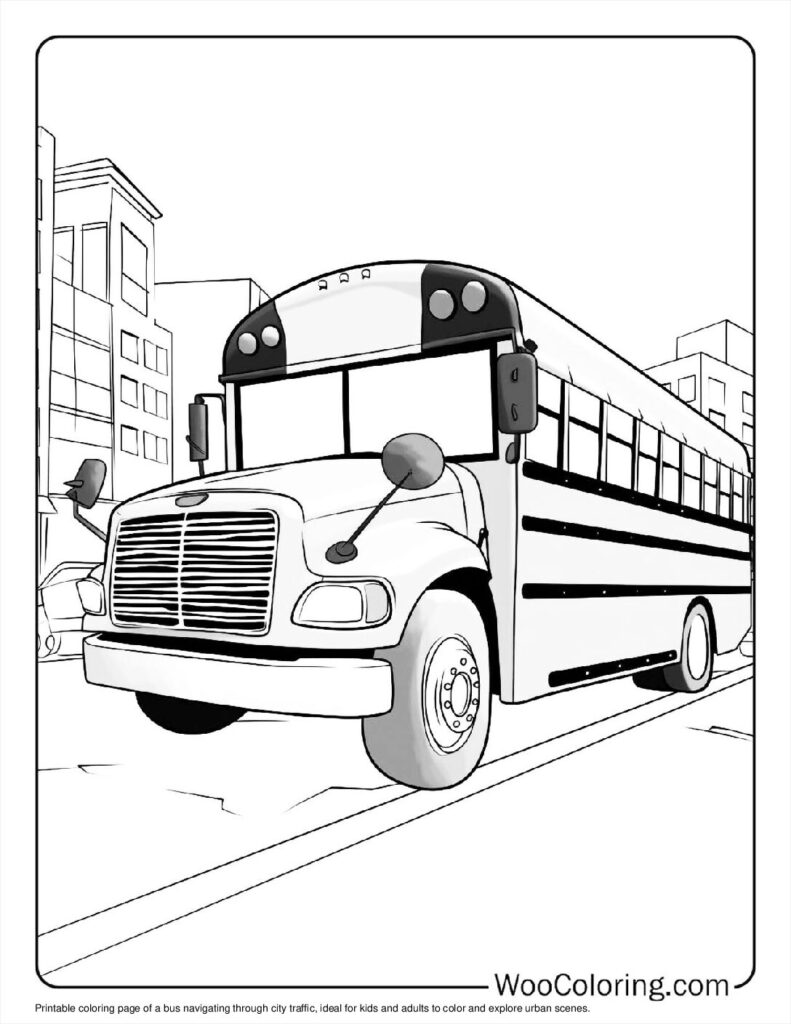 100  School Bus coloring pages  Free PDF To Print  - 66