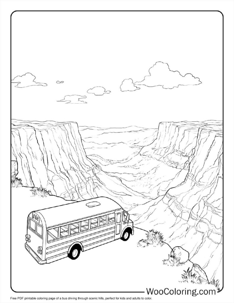100  School Bus coloring pages  Free PDF To Print  - 17