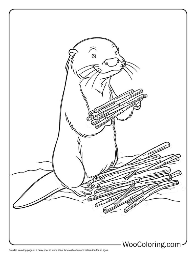 100  Otter coloring pages  Free PDF To Print  - 14