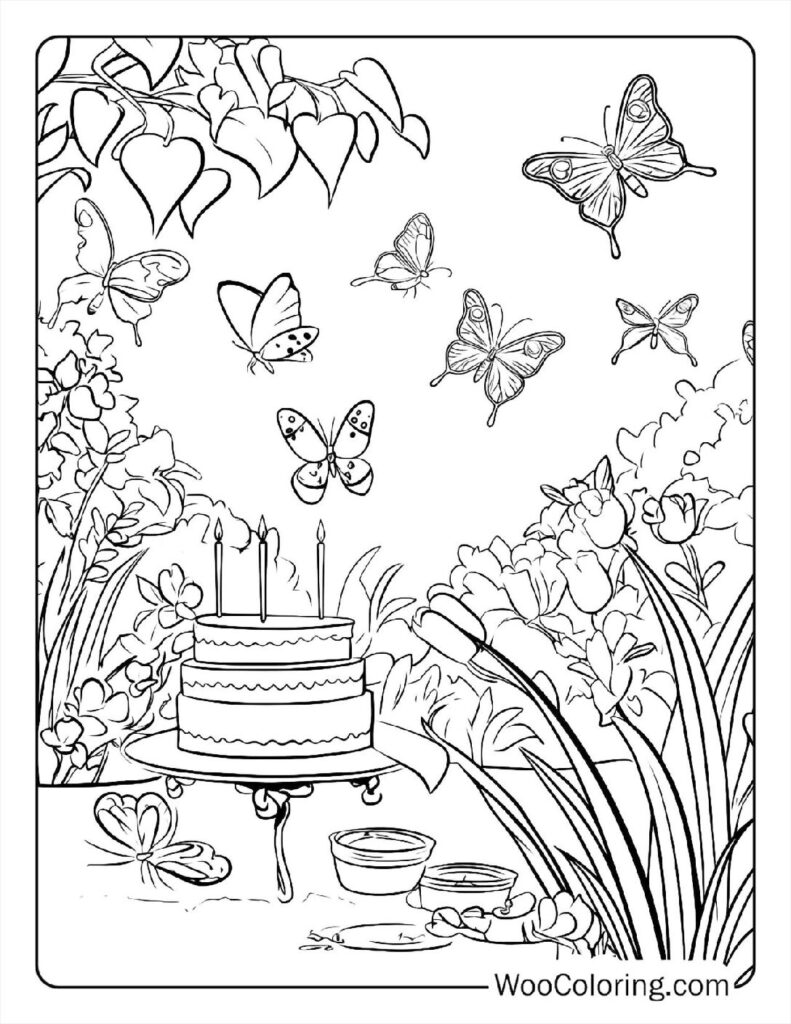 100  Butterfly coloring pages  Free PDF To Print  - 1