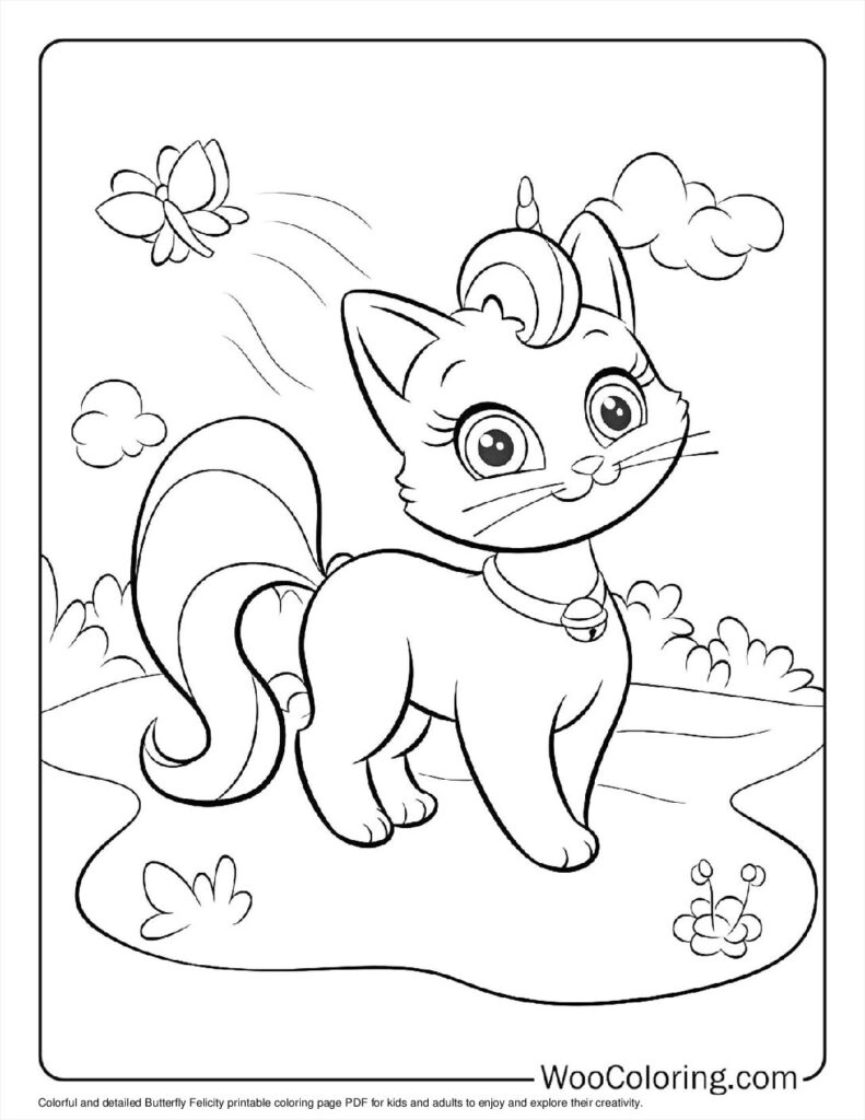 100  Unicorn Cat coloring pages  Free PDF To Print  - 58
