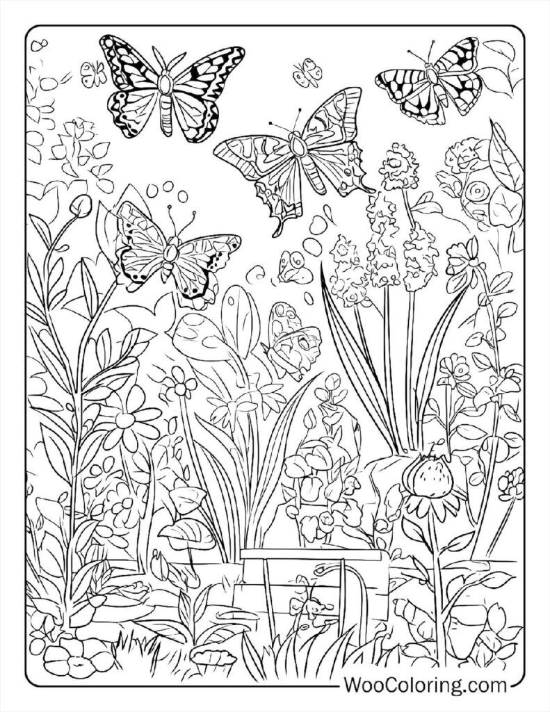 100  Butterfly coloring pages  Free PDF To Print  - 62