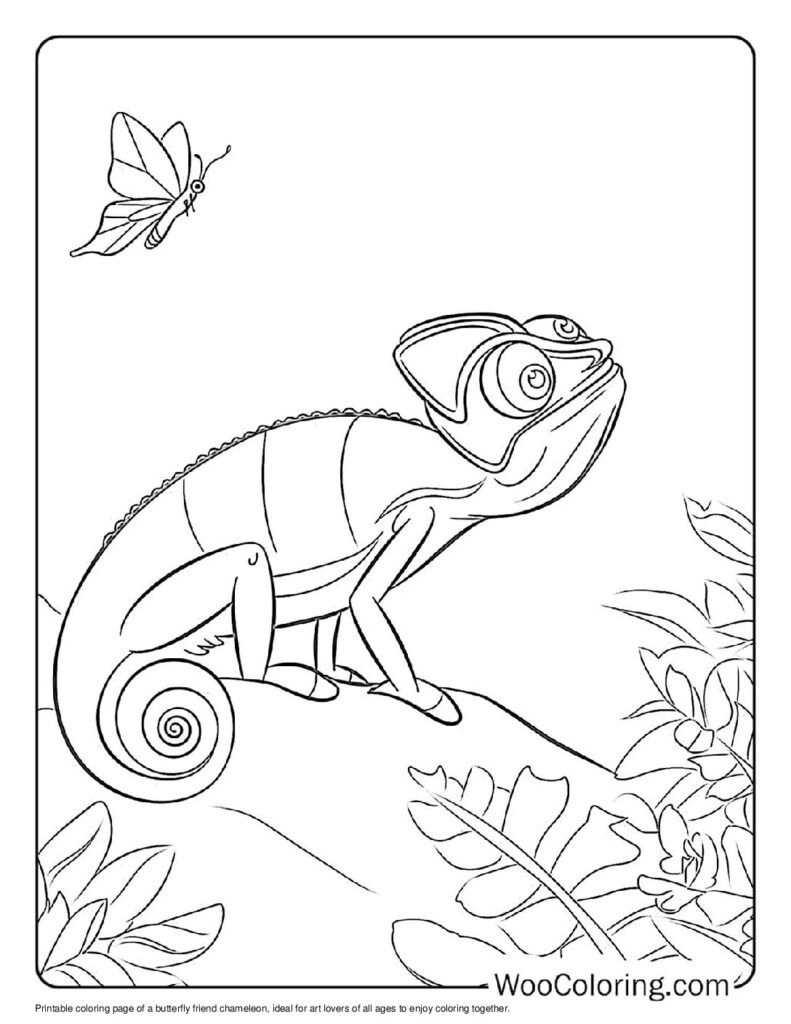 100  Chameleon coloring pages  Free PDF To Print  - 4