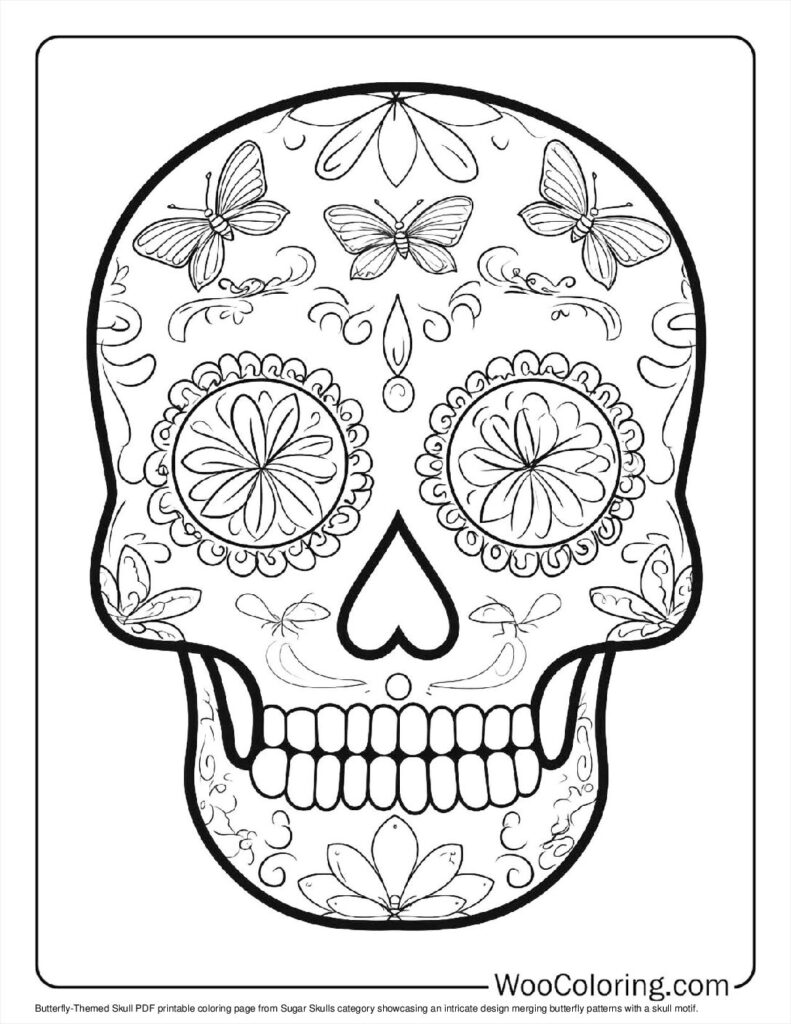 100  Sugar Skulls coloring pages  Free PDF To Print  - 71